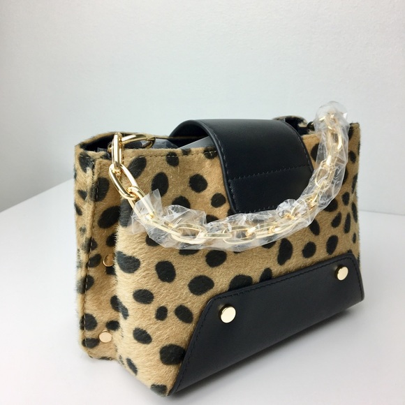 MINI Crossbody Bag- Leopard HAIRON - Picture 6 of 8